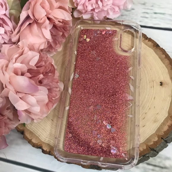 Flamingo Liquid Pink Quicksand Glitter iPhone Case - Picture 5 of 6